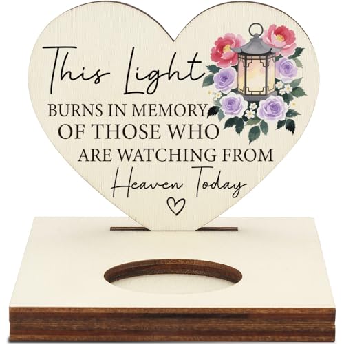 Memorial Tealight Candle Holder with Lantern & Floral Design, “This Light Burns in Memory” Verse, Sympathy Bereavement Remembrance Gift, LMM9 - color: This Light Burns in Memory