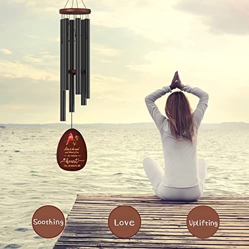 Suntimber Memorial Wind Chimes Sympathy Gifts for Loss of Loved One | 35" Cardinal WindChimes in Memory of a loved one Mother Father,Memorial Gifts for Bereavement Funeral,outdoor clerarance - size: 35" Cardinal
