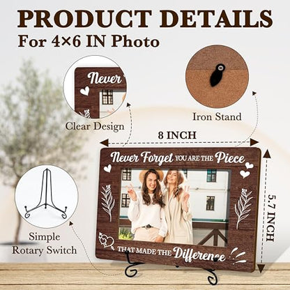 Appreciation Photo Frame For Women, Inspirational Gifts For Birthday Christmas Thanksgiving, Never Forget You Are The Piece Frame Encouragement Gift, Thank You Gifts For Friends Teacher Coworkers -44 - size: Never Forget You Are The Piece