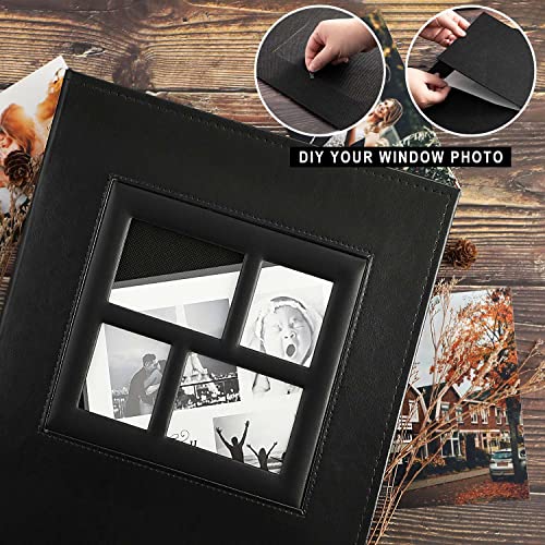 Ywlake Photo Album 4x6 500 Pockets Photo, Extra Large Capacity Family Wedding Picture Albums Holds 500 Horizontal and Vertical Photos Black - color: Black, size: 500 Pockets