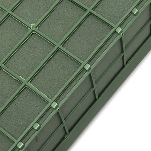 Beaming Monk Floral Foam Cage – 2-Pack Foam Brick Holders for Artificial Flower Arrangements – Includes Zip Ties – Secure Floral Design Base for DIY & Event Decor