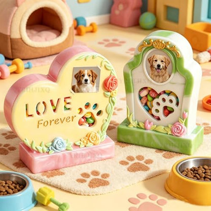 2Pcs Resin Molds Silicone Pet Picture Frame Molds for Epoxy Resin | Animal Memorial Molds For Loss of Dog Cat Remembrance