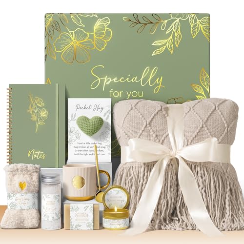 Birthday Self Care Gifts for Women Get Well Soon Gift Baskets Care Package - color: Light Tan