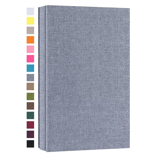 potricher Photo Album 4x6, 300 Pockets, Linen Cover, Gray | Small Capacity 4x6 Picture Albums with Horizontal Pockets, 4x6 Photo Book for Family, Wedding, Baby, Anniversary - color: Gray