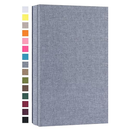 potricher Photo Album 4x6, 300 Pockets, Linen Cover, Gray | Small Capacity 4x6 Picture Albums with Horizontal Pockets, 4x6 Photo Book for Family, Wedding, Baby, Anniversary - color: Gray