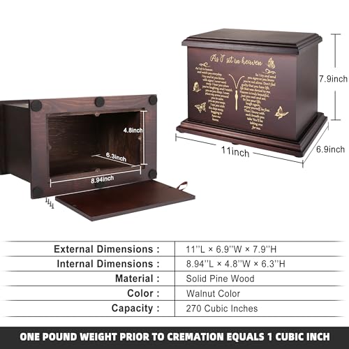 DGDCDV Cremation Urns for Human Ashes Adult Up to 270 LBS