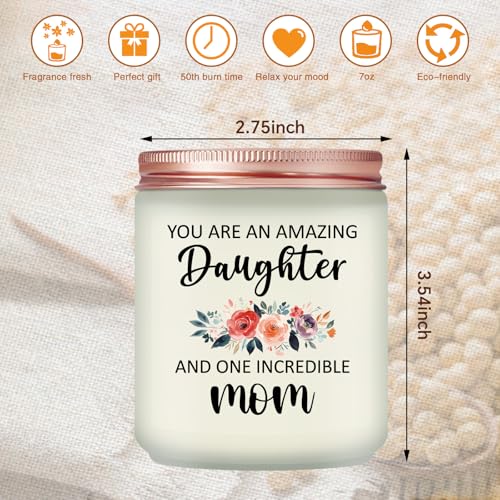 Daughter Gifts from Mom Dad -Mothers Day Gifts for Daughter - Christmas Valentines Day Gift for Daughter - Lavender Scented Candle - color: Daughter