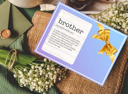 Brother Picture Frame, Brother Definition Wood Photo Frame, Birthday Graduation Christmas Gifts for Brother, Siblings Gifts, Wedding Gifts, Best Brother Ever Frame -a18 - style: Brother