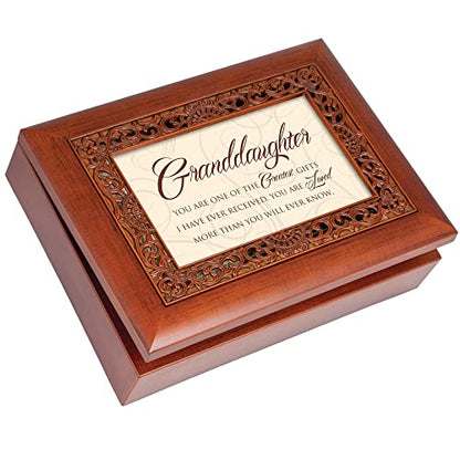 Cottage Garden Granddaughter Greatest Gifts Ever Woodgrain Inlay Jewelry Music Box Plays You Light Up My Life