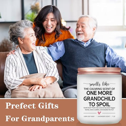 Pregnancy Announcement for Grandparents - Baby Announcements Ideas - Pregnancy Reveal to Parents - Grandma and Grandpa Expecting Announcement - Baby Shower Gifts - Lavender Scented Candle - color: Baby Announcement Gift