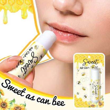 30 Pack Sweet as Can Bee Bulk Baby Shower Games Prizes Party Gifts Lip Balms Favors for Winners Adults Guests Gender Reveal Favors Decorations Baby Shower Souvenirs Gift Bags Stuffers - style: Sweet As Can Bee