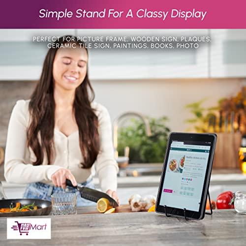 Plate Stands for Display, 4 Pack 4 Inch Black Metal Easel - color: Black, size: 4 Pack 4 Inches