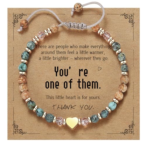 yupoxiu Natural Stone Bracelets - Inspirational Birthday Gifts for Women | Thinking of You & Get Well Soon Gifts for Women, Unique Jewelry Gift for Friend, Sister, Her - style: M-You’re one of them