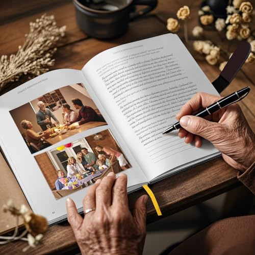 Artmag Grandma's Life Story Journal with 250+ Prompt Questions, Family Keepsake Book Leather Cover for Grandma to Share Her Memories for Birthday Mother's Day Christmas (Brown) - style: Grandma's Life Story Journal （Brown）