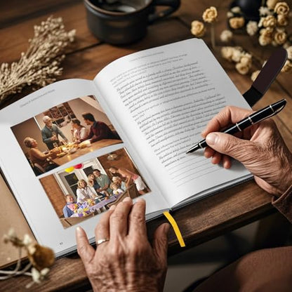 Artmag Grandma's Life Story Journal with 250+ Prompt Questions, Family Keepsake Book Leather Cover for Grandma to Share Her Memories for Birthday Mother's Day Christmas (Brown) - style: Grandma's Life Story Journal （Brown）