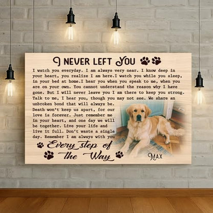 KiKiLuna Personalized Dog Memorial Canvas Wall Art - color: Design 7