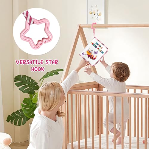 My First Family Soft Baby Photo Album, Holds 17 4x6 Photos, Caterpillar | Baby Photo Album for Newborn Toddler Kids, Baby Shower & Birthday Memory Gifts - style: maomaochong