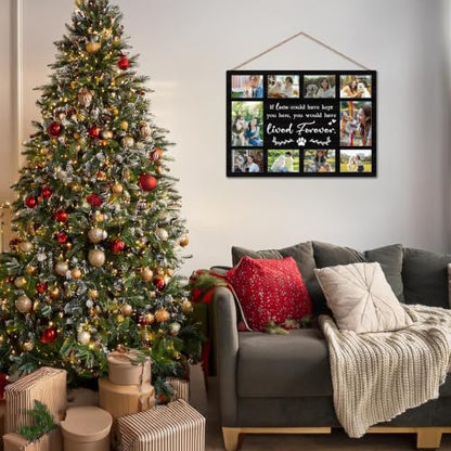 Pet Memorial Photo Board, Collage Hanging Display Picture Board - color: Pet Memorial