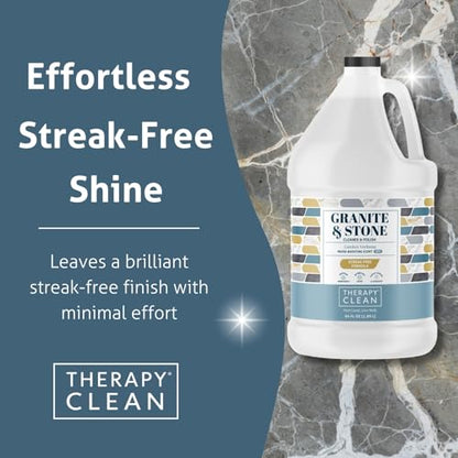 Therapy Granite Countertop Cleaner Refill 64 oz, Marble, Granite Polish, Marble Polish, Stone, Quartz, Stain Remover - style: Granite Cleaner (64 oz Refill)