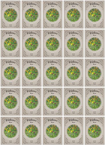 Black Duck Brand Set of 25 Packs of Wildflower Seed Packets! Flower Seeds in Bulk - Great for Creating The Garden of Your Dreams! (25, Wildflower Mix) - color: Wildflower Mix