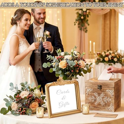 Bucherry Elegant Wedding Cards & Gifts Sign - style: Cards & Gifts