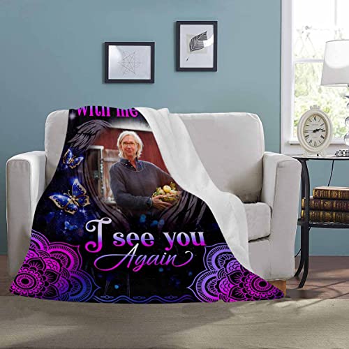 InterestPrint Custom in Loving Memory Blanket, I See You Again Blanket Throws Gifts - color: Multi 23, size: 30 x 40 Inches