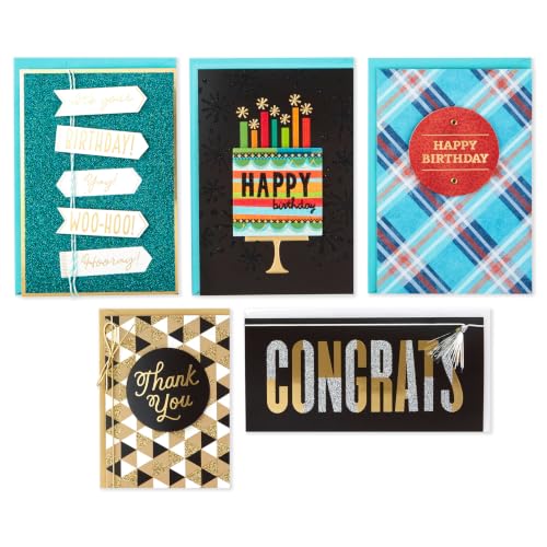 Hallmark Handmade All Occasion Boxed Greeting Card Assortment, Pink Floral (Pack of 20)—Birthday Cards, Baby Shower Cards, Wedding Cards, Sympathy Cards, Thinking of You Cards, Thank You Cards