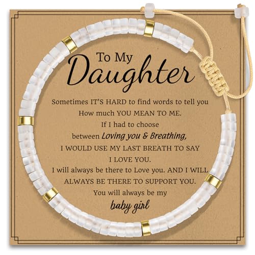 AGOT Daughter in Law Bracelets Gifts: Dear Daughter in Law Birthday Gifts from Mother in Law - color: Crystal-To My Daughter