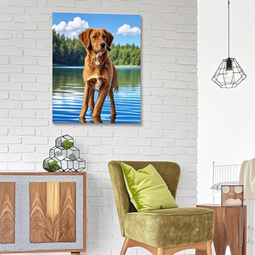 Personalized Photo to Canvas Print - Canvas Prints With Your Photos on Custom Wall Art for Bedroom, Living Room, Wedding Baby Pet Family Picture Framed Wall Art (12 W x 18" H) - size: 18"L x 12"W