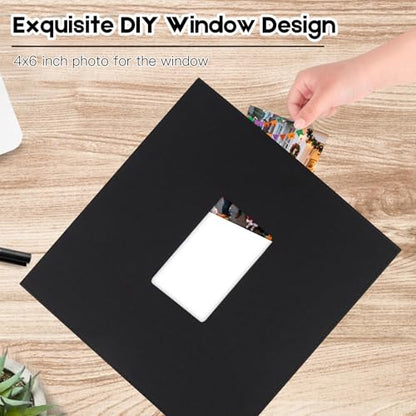 Extra Large Capacity 4x6 Photo Album, Holds 1000 Photos, Black - color: Black