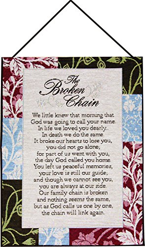 Manual Inspirational Collection Wall Hanging with Frame, The Broken Chain, 13 X 18-Inch - size: 13"L x 0.3"W