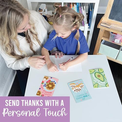 54 Bulk Thank You Cards with Envelopes Blank Cute Thank You Cards | Pastel 5 x 3.5 Appreciation Card Birthdays, Baby Shower, Teacher, Small Business, Party Guests, Coworkers & Holidays - style: Colorful Pastel 54 pcs