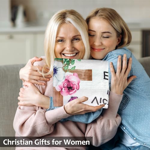 Christian Gifts for Women Blanket 60"x50" - Inspirational Religious Birthday Catholic Spiritual & Baptism Confirmation Gifts for Girls - color: God Says You Are