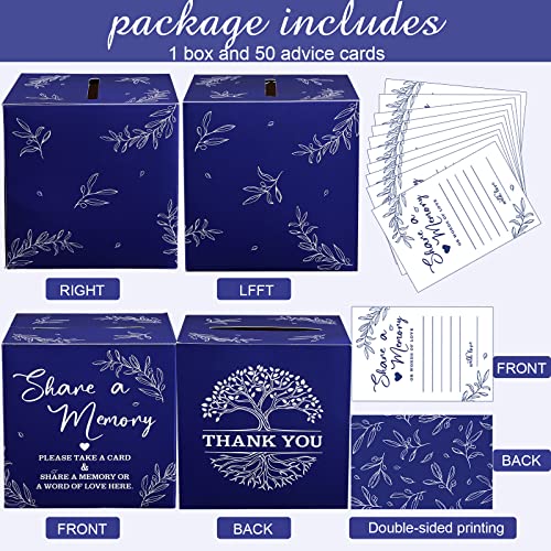 Pajean 50 Share a Memory Cards and Box, Dark Blue, Trendy - color: Dark Blue, style: Trendy