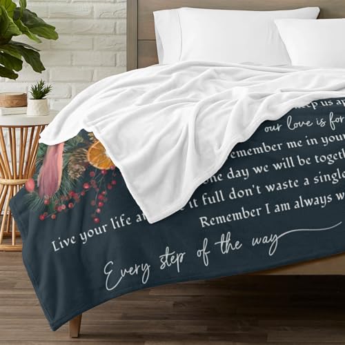 Personalized Memorial Blankets with Photos, in Memory of Loved One Gifts, Sympathy Bereavement Cardinal Blanket for Loss of Mom Dad Grandma Husband Son Daughter - color: New Arrivals-2