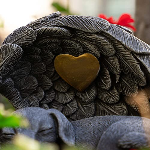 iHeartDogs Dog Urn Memorial Garden Stone Urn for Ashes, Pet Loss Gift | For Dog Ashes, Pet Memorial Gifts, Dog Figurine, Garden Decor