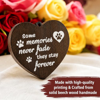 Pet Memorial Gift for Dog, Rotating Wooden Picture Frame 4x6 Photo | Dog Memorial Gifts for Loss of Dog Sympathy Gift, Pet Loss Sympathy Gift, Bereavement Cat Memorial Gifts for Loss of Cat