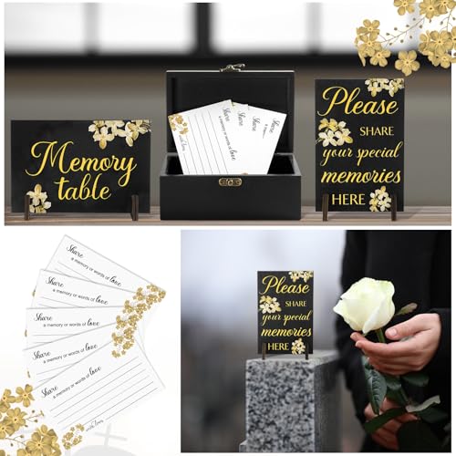 Gilprop 112 Pcs Share a Memory Cards for Celebration of Life - style: flower