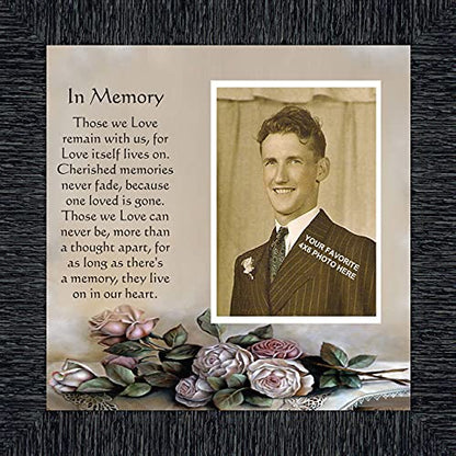 Crossroads Home Décor In Memory of Loved One, Memorial Gifts Picture Frames, Sympathy Gifts for Loss of Mother, Loss of Father Gift Memory Framed Poem 6532CH