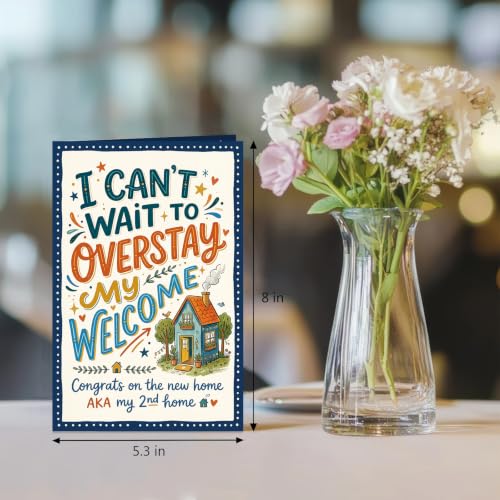 Funny New Home Card, Witty Housewarming Card for Men Women, New Home Congratulations Cards for Friend Sister Brother Coworker - color: New Home
