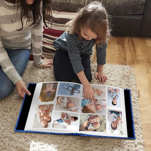 Fintie Photo Album 4x6 Photos - 600 Pockets Large Capacity Albums Book | Vegan Leather Cover, 4X6 Picture Keepsakes, Family/Wedding/Travel Memory Book, Baby/Kids/Boys/Girls Gift, Blue - color: blue