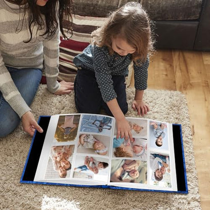 Fintie Photo Album 4x6 Photos - 600 Pockets Large Capacity Albums Book | Vegan Leather Cover, 4X6 Picture Keepsakes, Family/Wedding/Travel Memory Book, Baby/Kids/Boys/Girls Gift, Blue - color: blue