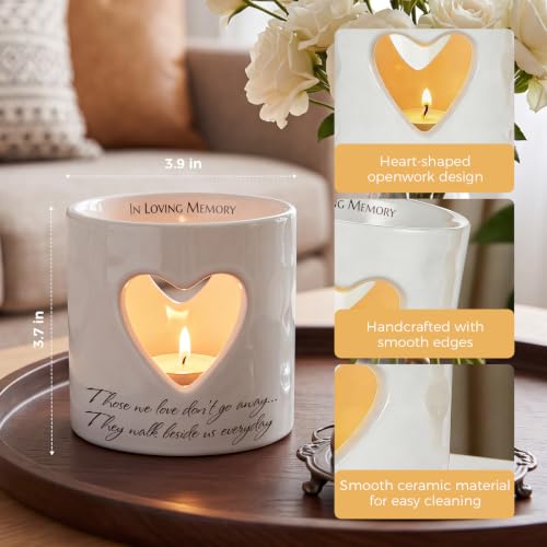 Sympathy Memorial Gifts for Loss of Loved One Bereavement Candle Holder - color: Yhlp14a