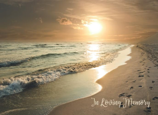 In Loving Memory: Guest Condolence & Memorial Book for Funerals