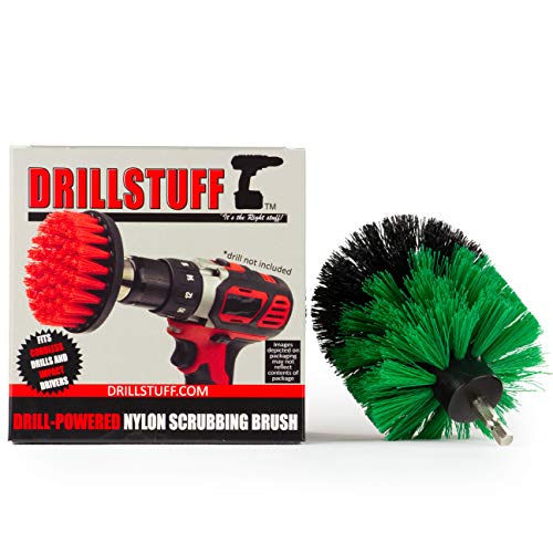 Dish Scrubbing Brush - Kitchen Sink Scrub Brush - Home Skillet Scrub Brush | Kitchen Cleaning Supplies - Kitchen Cleaning Brush - Stove Top Cleaner Kit - Oven Rack Cleaning Tool - Pan Cleaning Brush - color: Green, size: Full Size Drill Brush