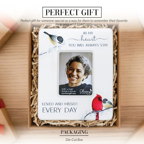 Pavilion Gift Company - Every Day - 3.5" Ceramic Picture Photo Frame Grief Memorial Remembrance Loss Bereavement Home Desk Decor