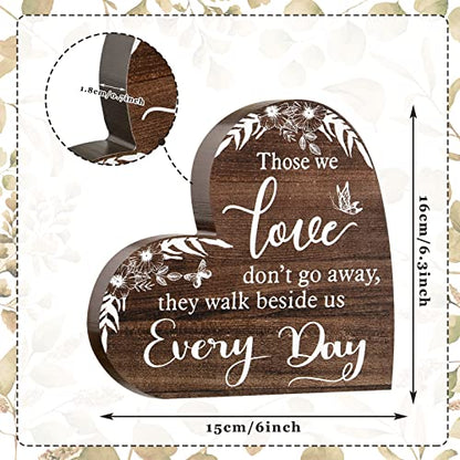 Jetec Sympathy Gift Memorial Wooden Heart for Loss of Loved One,Retro Style | Memorial Bereavement Condolence Ideas Decor for Grief Father Mother Son Brother, Memory 6. 3 x 6 x 0. 7 Inches - style: Retro Style