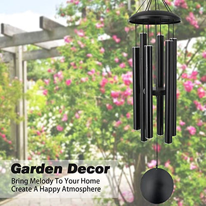 ASTARIN 36in Memorial Wind Chimes Black - size: 36" Black
