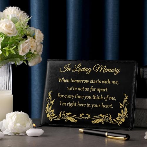 Yingzhao Memorial Funeral Guest Book with Pen 144 Pages Cardinal Funeral Guest Sign in Book for Memorial Service Celebration of Life Party Supplies in Loving Memory(Dove of Peace) - style: Dove of Peace
