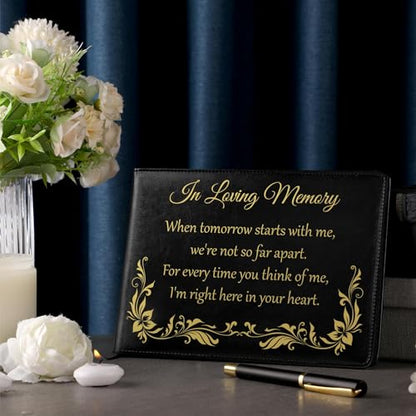 Yingzhao Memorial Funeral Guest Book with Pen 144 Pages Cardinal Funeral Guest Sign in Book for Memorial Service Celebration of Life Party Supplies in Loving Memory(Dove of Peace) - style: Dove of Peace